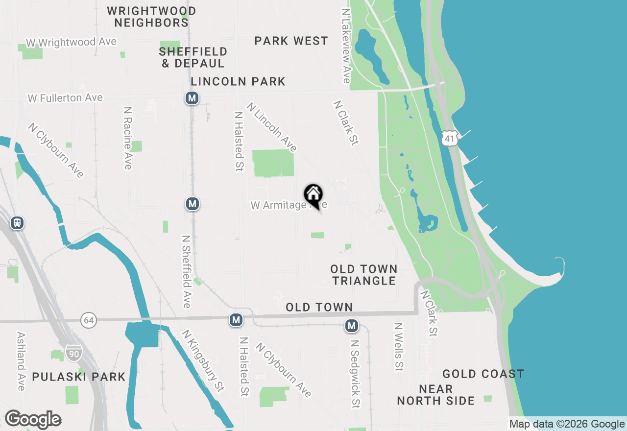 Map of 1935 N Mohawk Street #1S, Chicago, IL 60614
