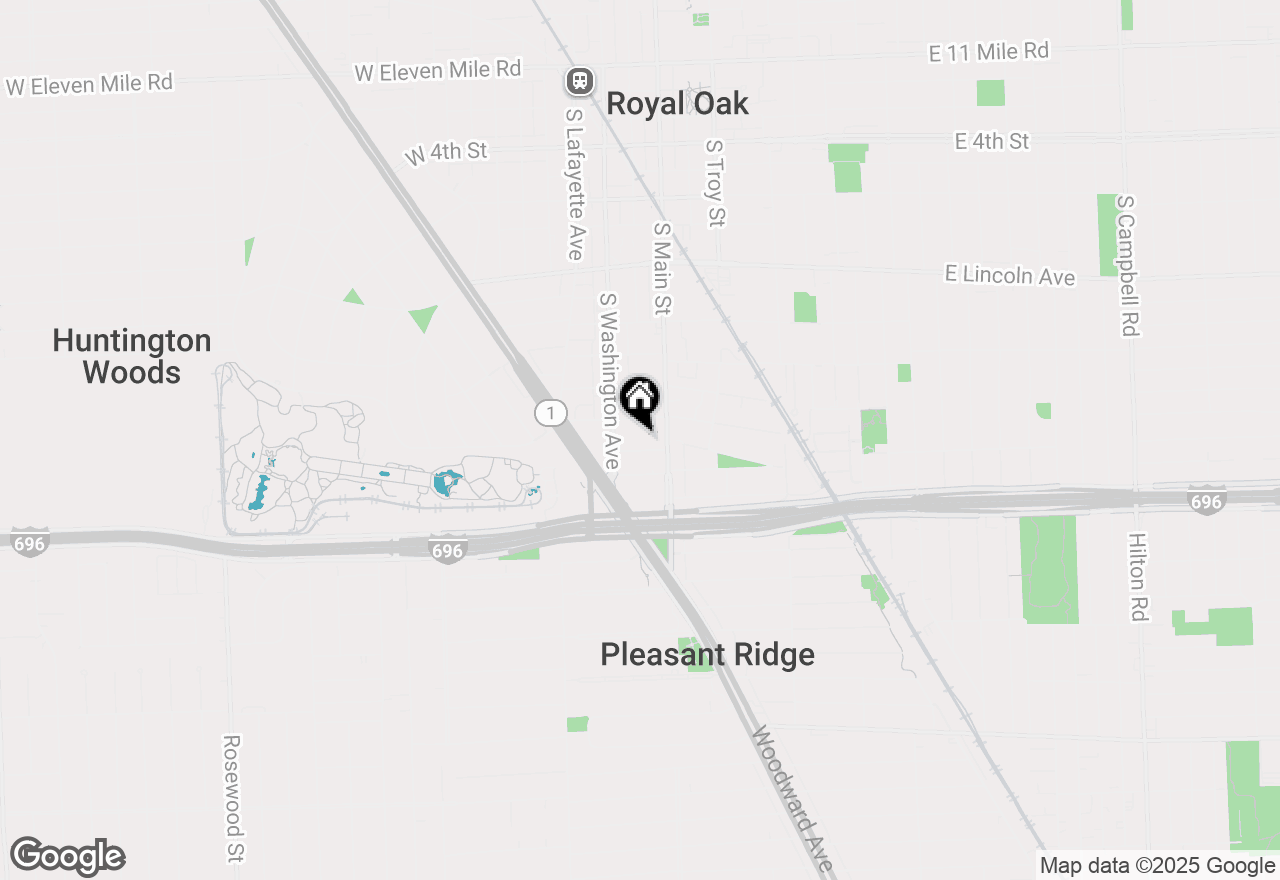 Map of 1324 S Main Street, Royal Oak, MI 48067