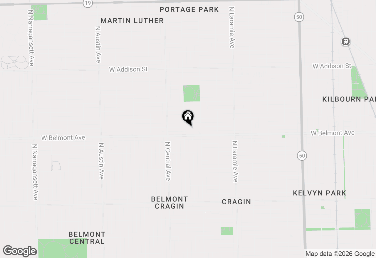 Map of 5449 W Melrose Street, Chicago, IL 60641