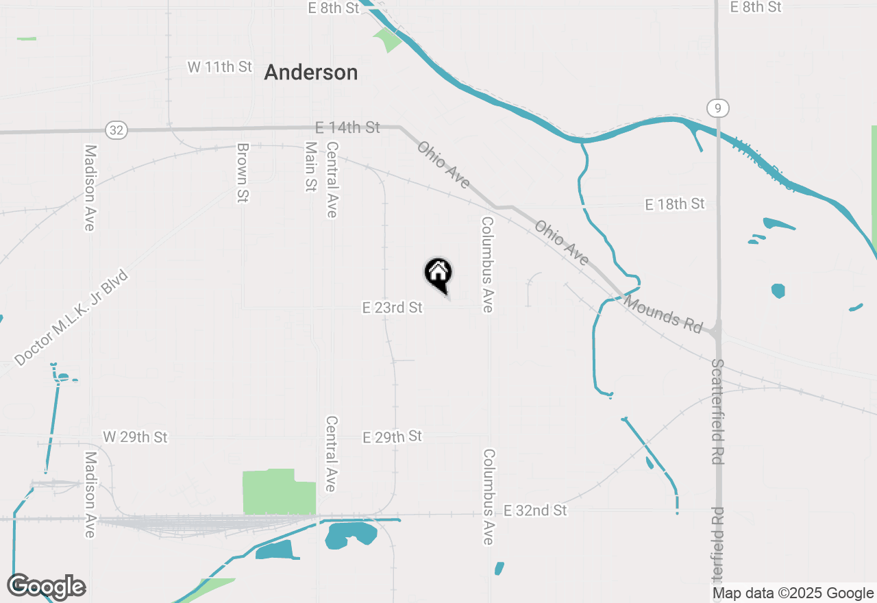 Map of 2230 Jefferson Street, Anderson, IN 46016
