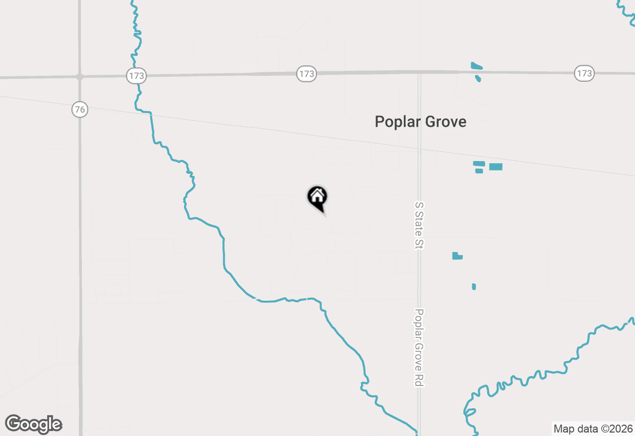 Map of 307 White Oak Drive, Poplar Grove, IL 61065