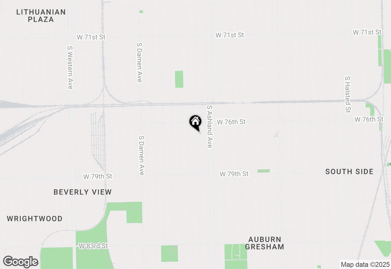 Map of (Address confidential), Chicago, Illinois 60620