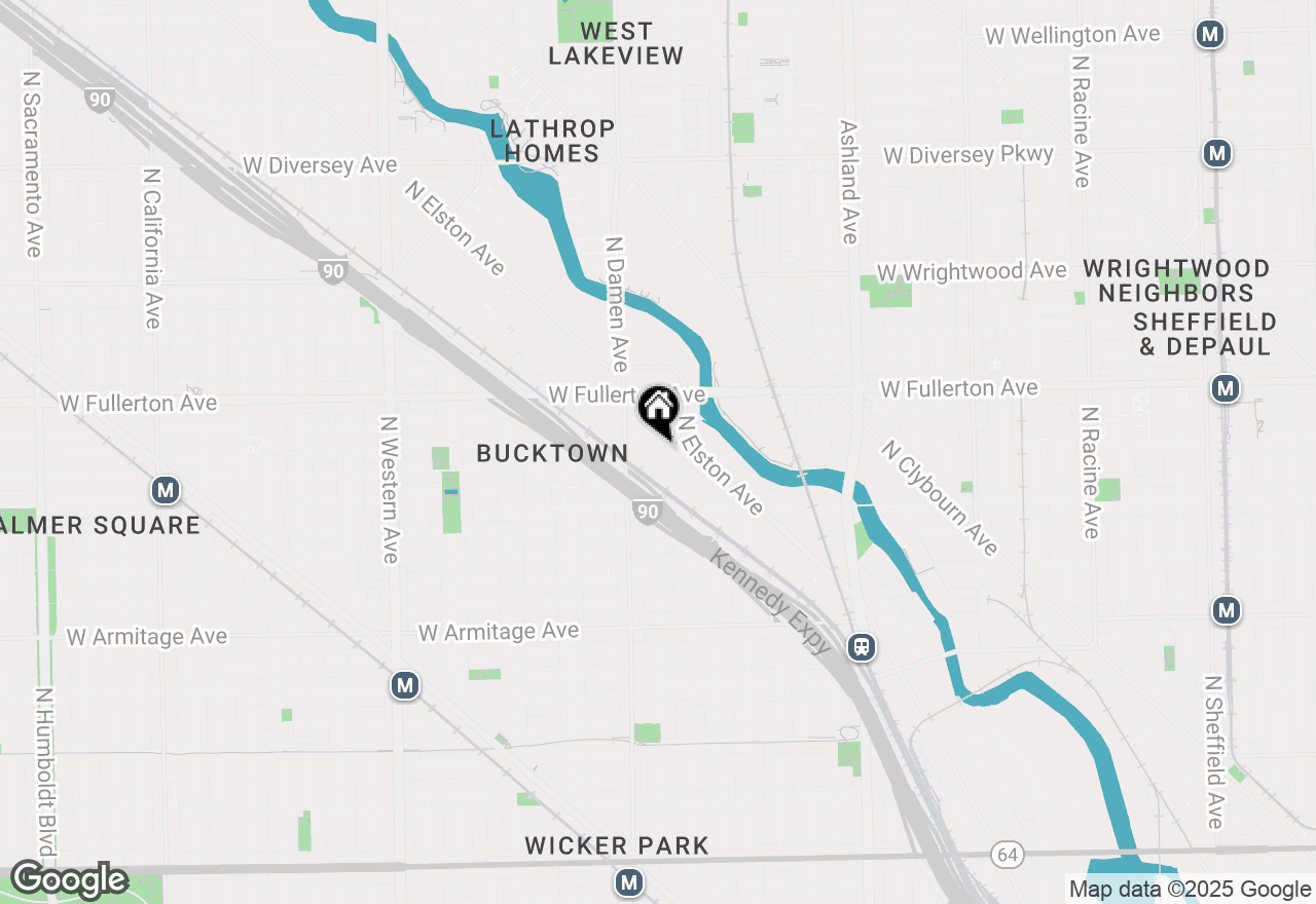 Map of (Address confidential), Chicago, Illinois 60614