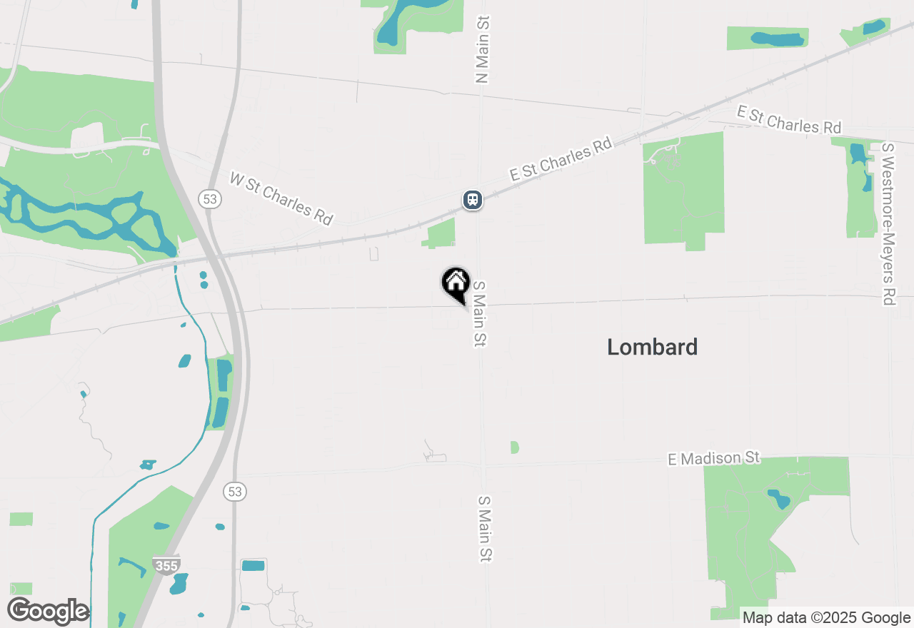 Map of 28 W Willow Street, Lombard, IL 60148