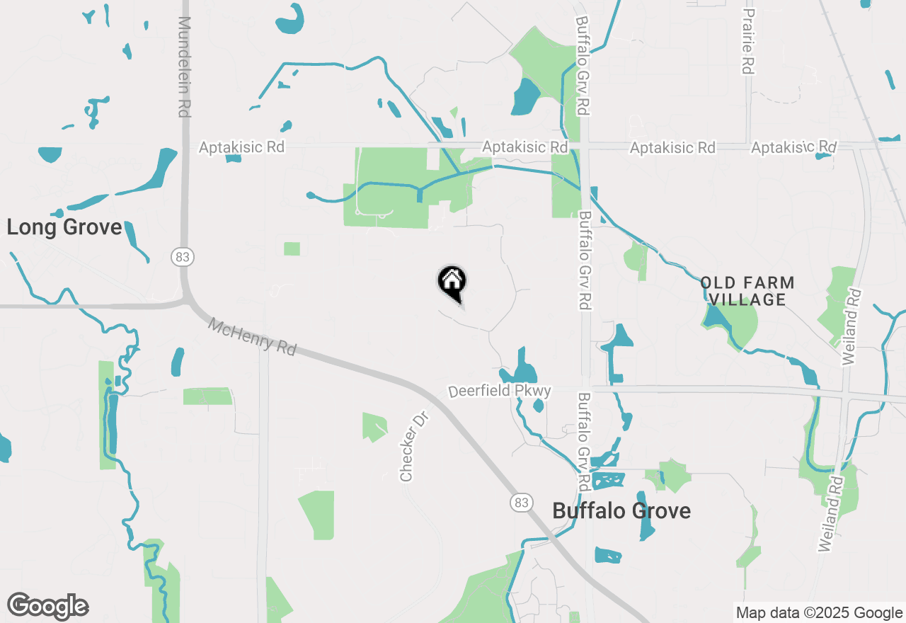 Map of 1286 Gail Drive, Buffalo Grove, IL 60089