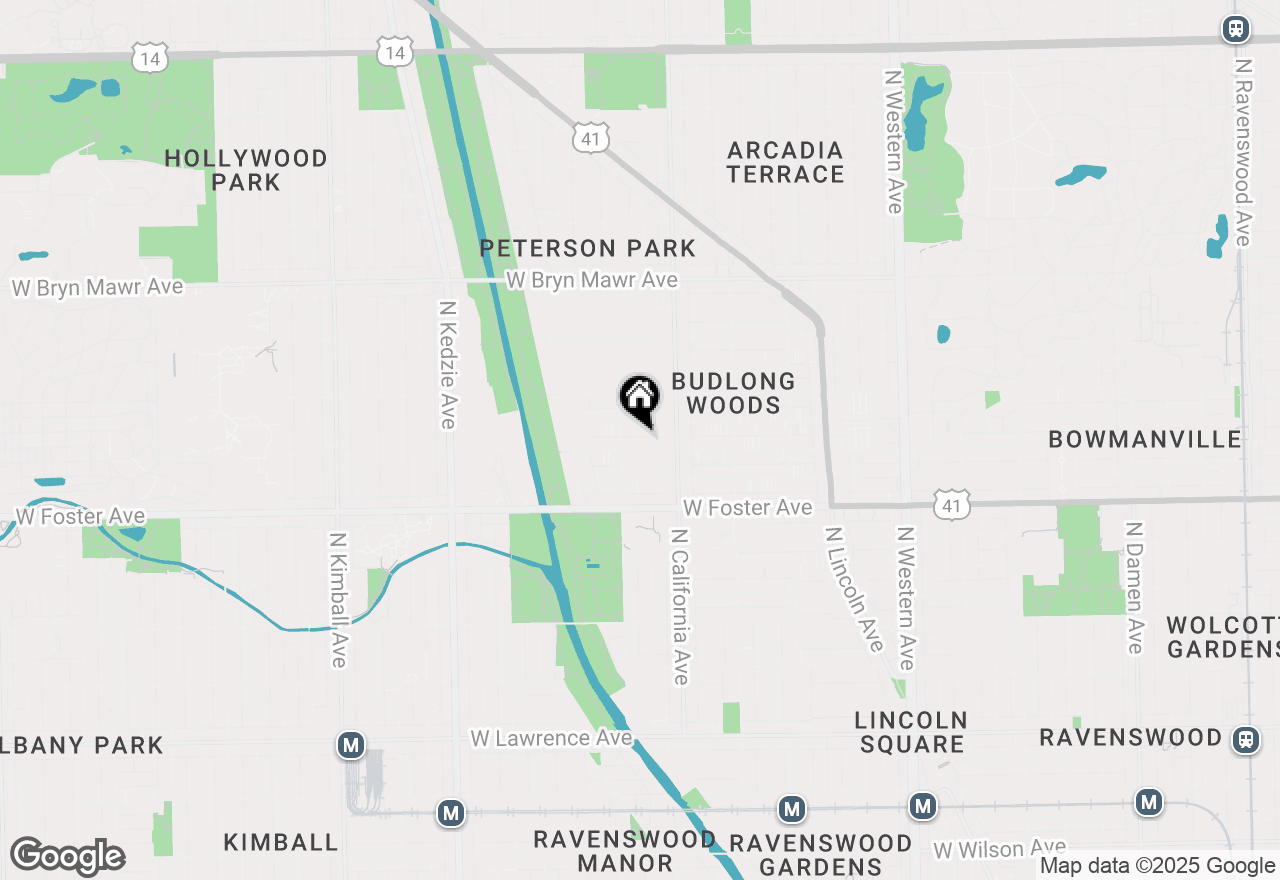 Map of 2842 W Berwyn Avenue #A, Chicago, IL 60625