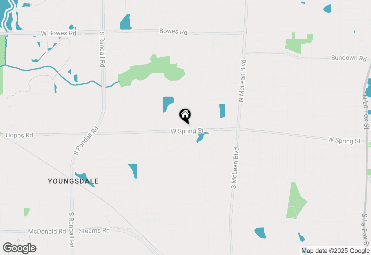 Map of 1441 Birch Lane, South Elgin, IL 60177