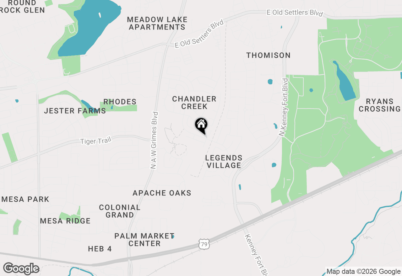 Map of 2601 Chandler Creek Blvd #14, Round Rock, TX 78665