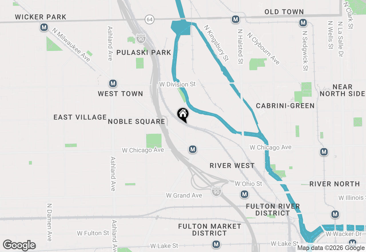 Map of 902 N Elston Avenue #102, Chicago, IL 60642