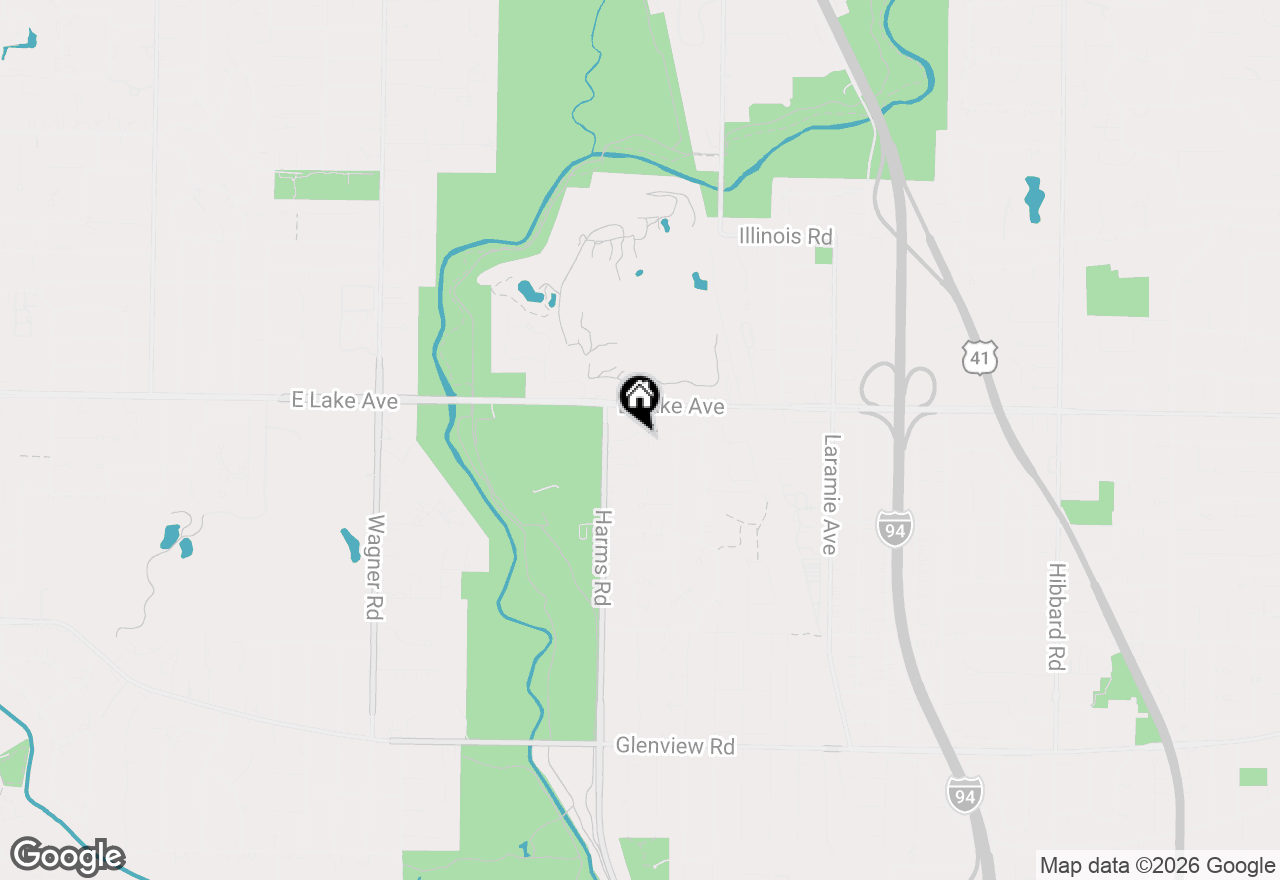 Map of 1322 Brook Lane, Glenview, IL 60025