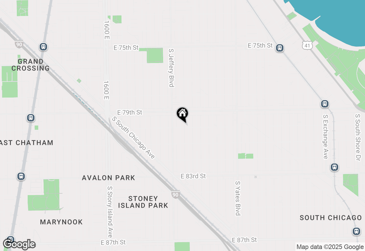 Map of 7955 S Chappel Avenue, Chicago, IL 60617