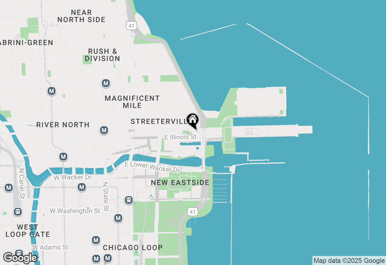 Map of 451 E Grand Avenue #5002, Chicago, IL 60611