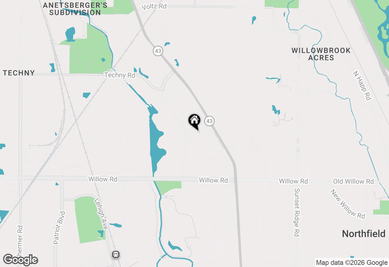 Map of 989 Enfield Drive, Northbrook, IL 60062