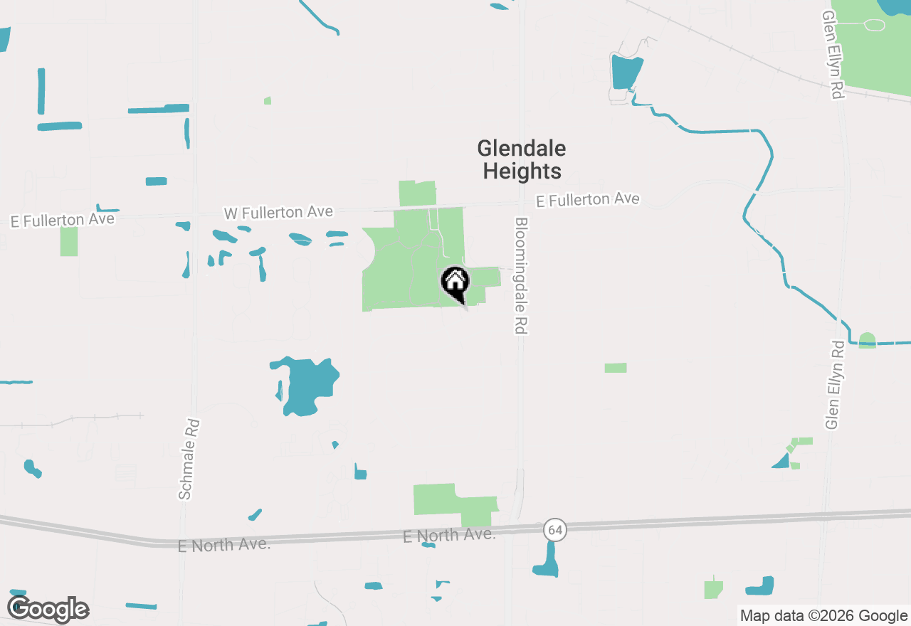 Map of 1470 Elizabeth Street, Glendale Heights, IL 60139