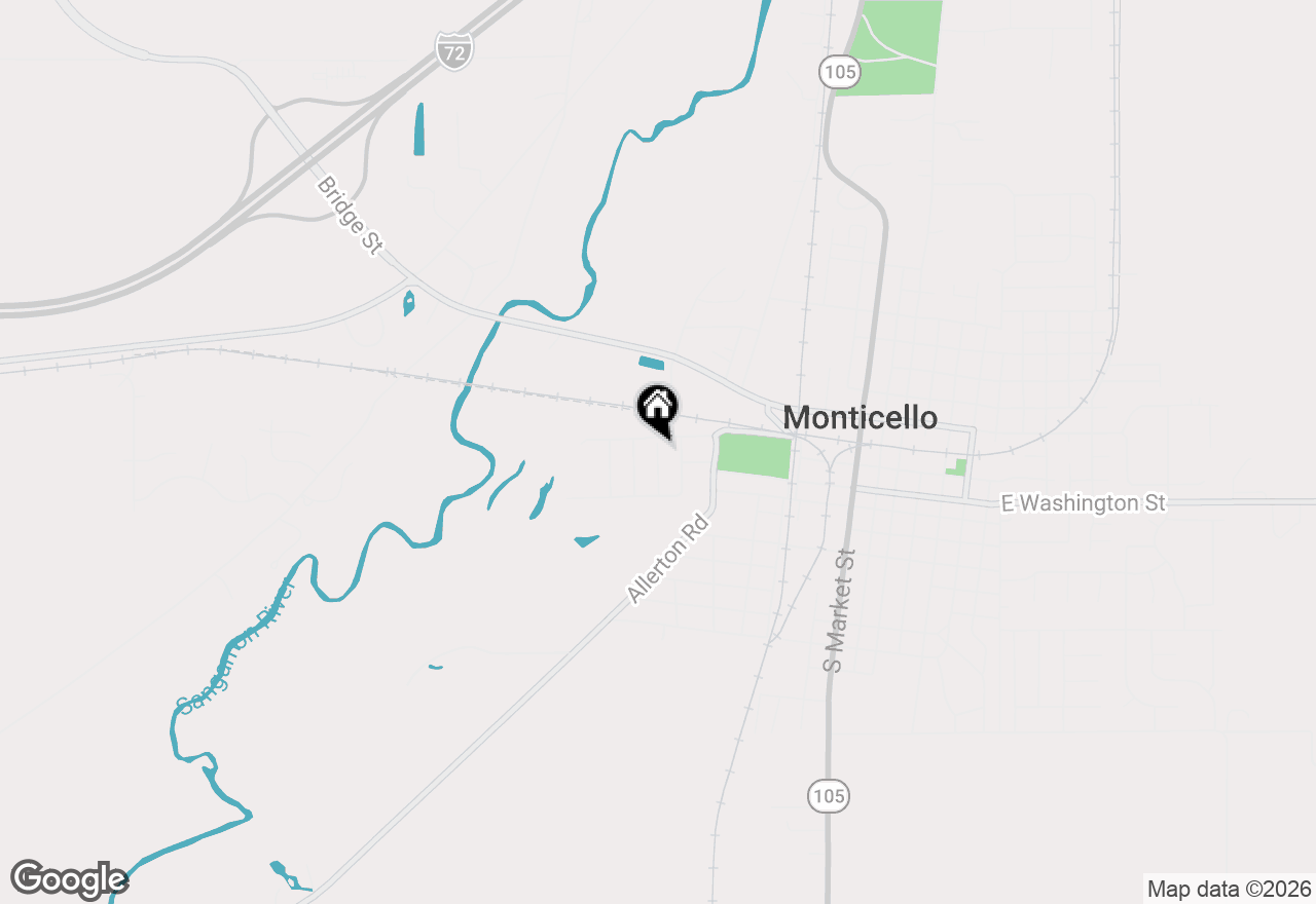 Map of 203 Valley Road, Monticello, IL 61856