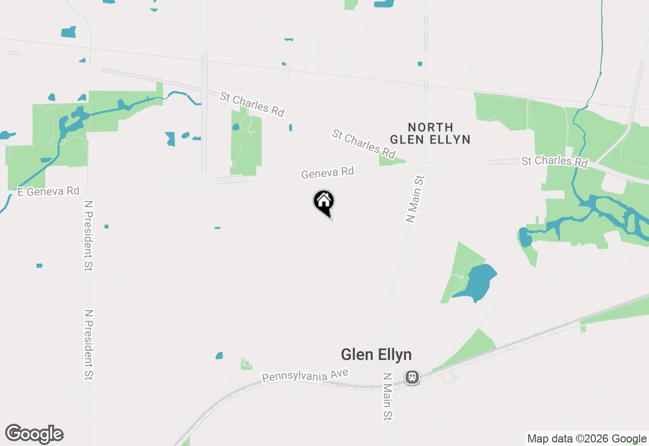 Map of 735 Western Avenue, Glen Ellyn, IL 60137
