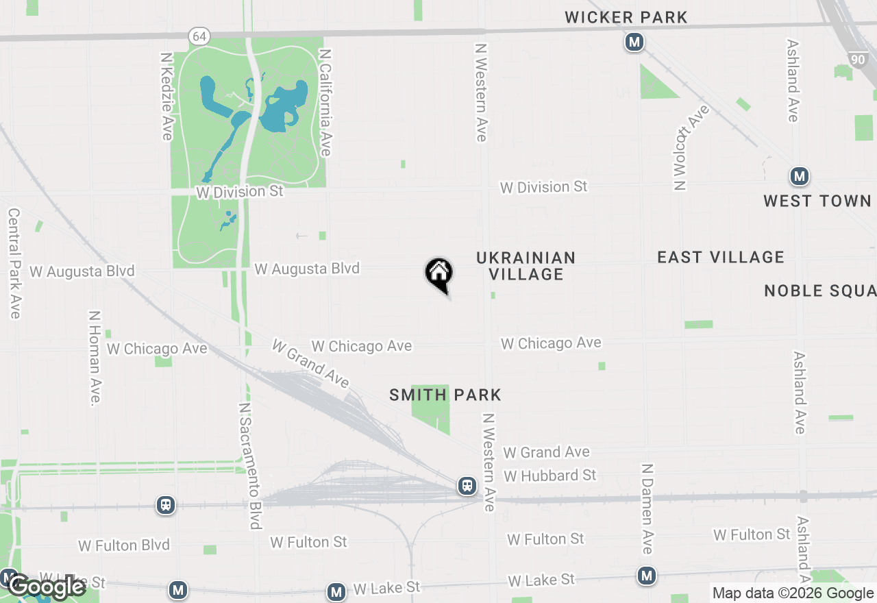 Map of 2510 W Iowa Street #1, Chicago, IL 60622