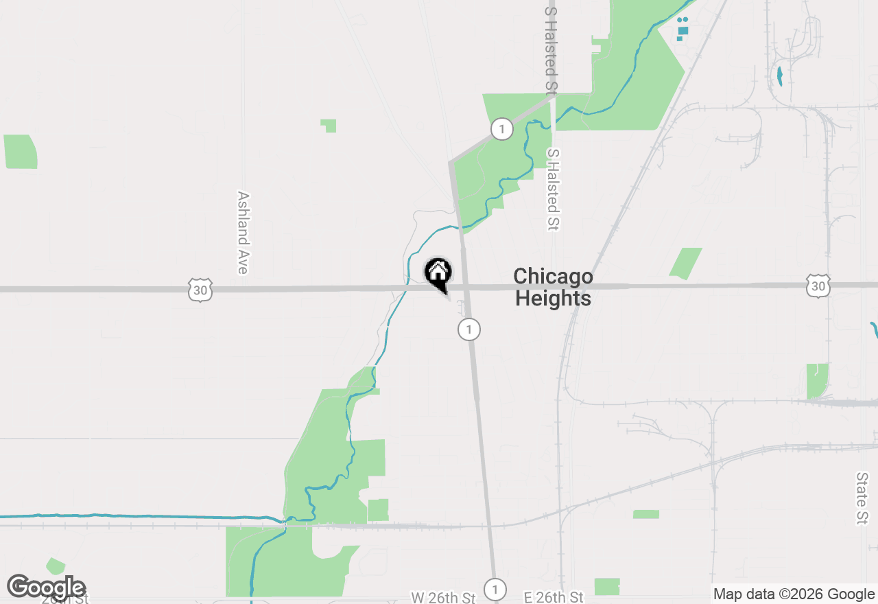 Map of 41 W 14th Place #1, Chicago Heights, IL 60411