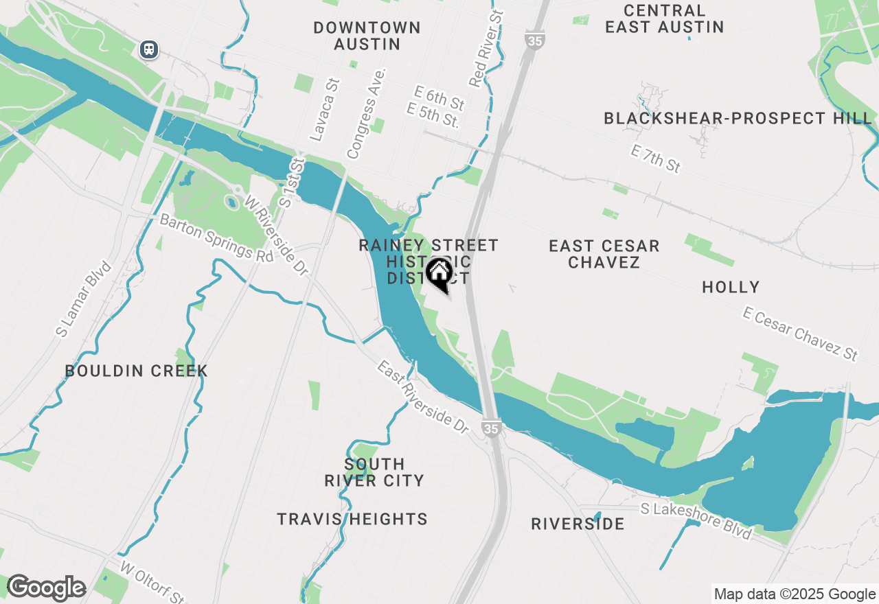 Map of 44 East Ave #2605, Austin, TX 78701