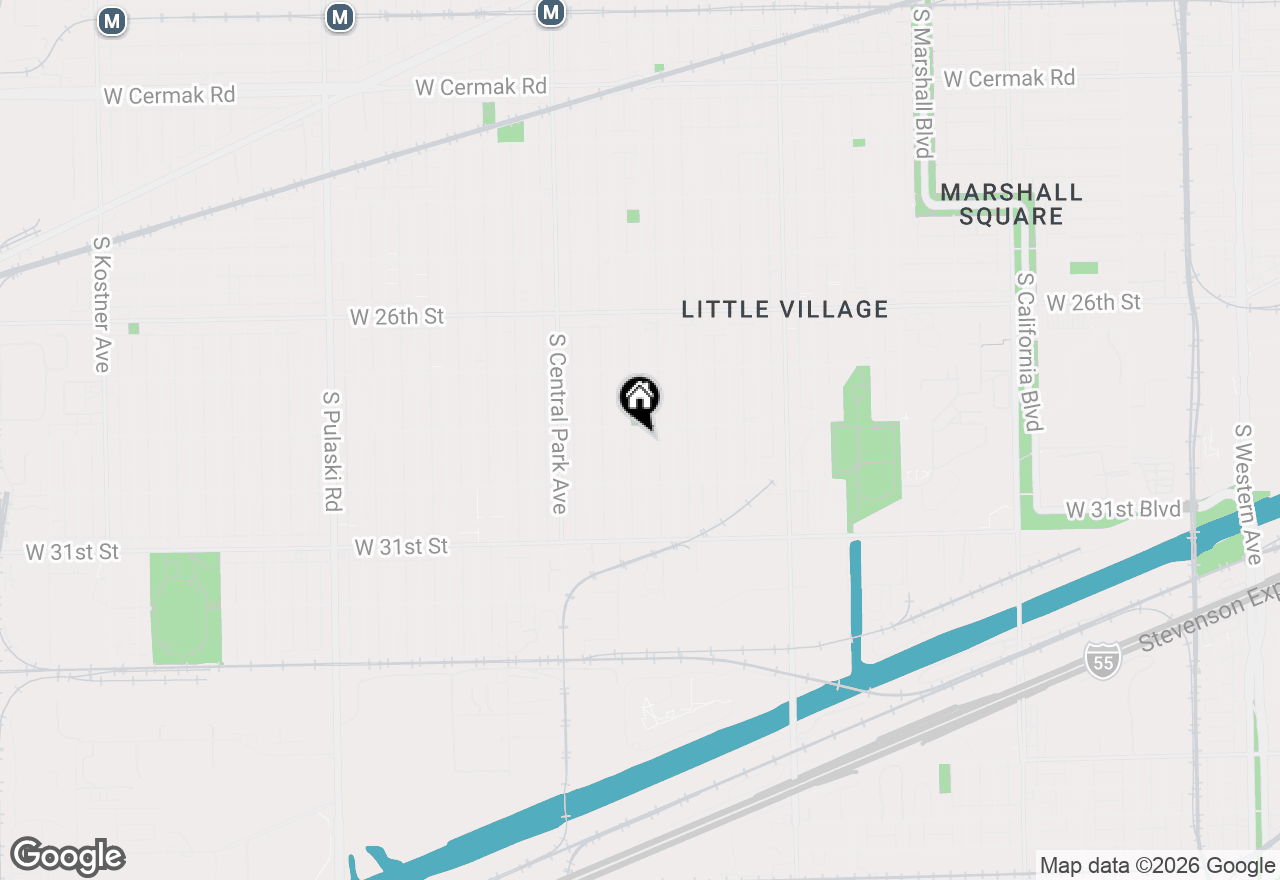 Map of 2812 S Trumbull Avenue, Chicago, IL 60623