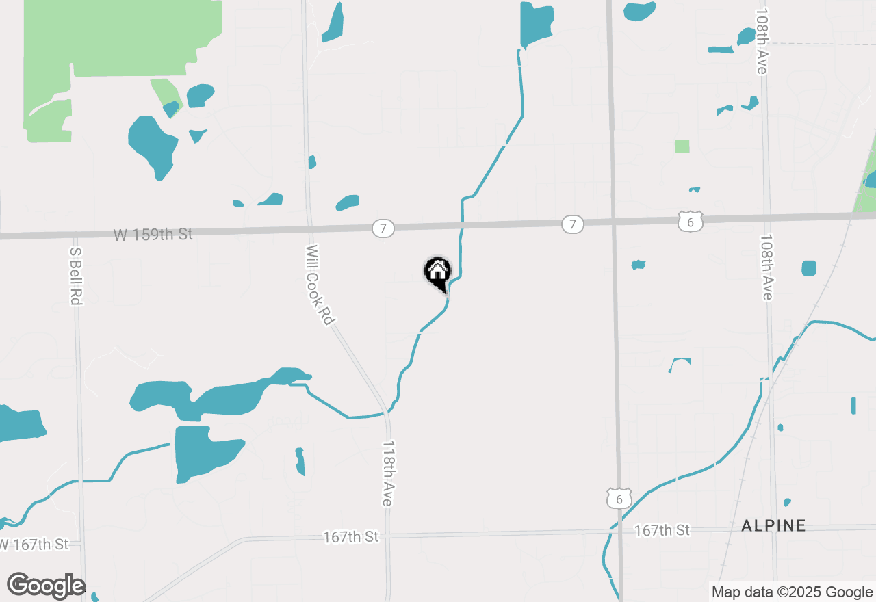 Map of 11711 Juanita Drive, Orland Park, IL 60467