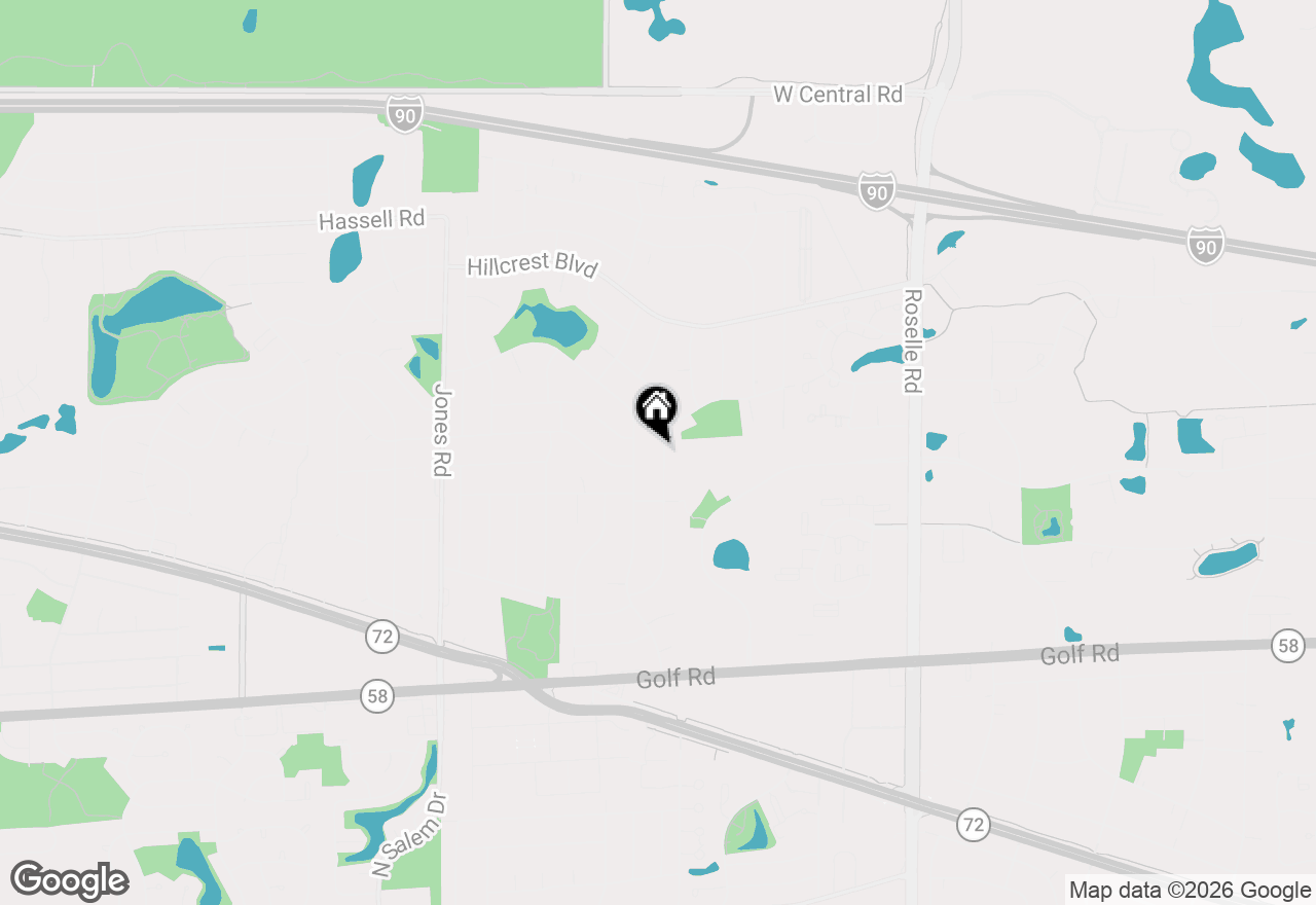Map of 1570 Jefferson Road, Hoffman Estates, IL 60169