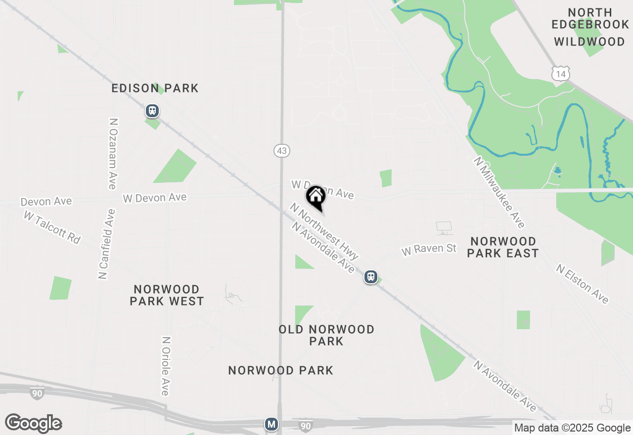 Map of 6261 N Northwest Highway #3D, Chicago, IL 60631