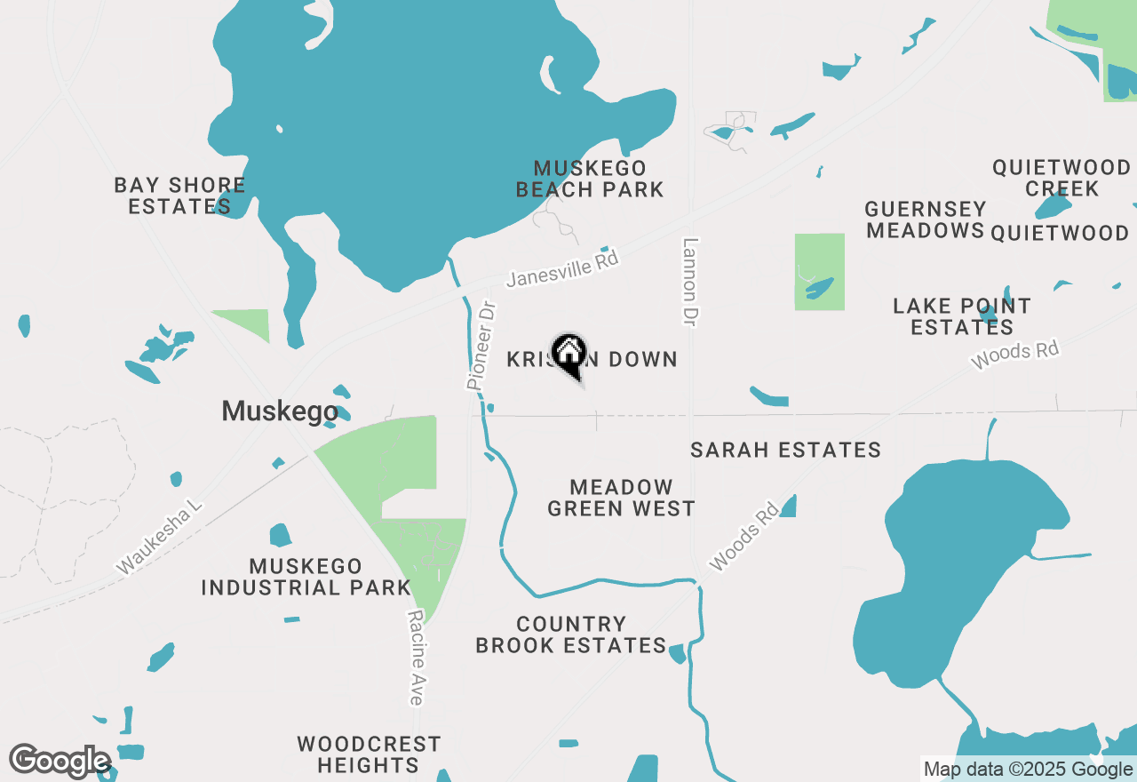 Map of S78W17686 Canfield Dr, Muskego, WI 53150