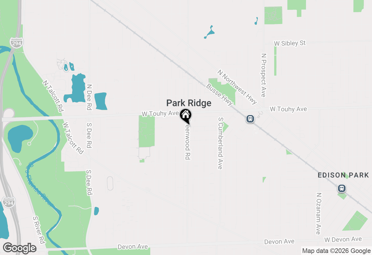 Map of 112 S Greenwood Avenue, Park Ridge, IL 60068
