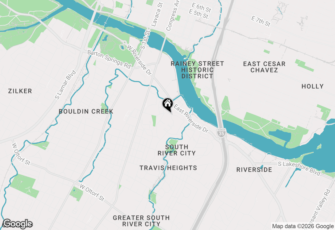Map of 405 Academy Dr, Austin, TX 78704