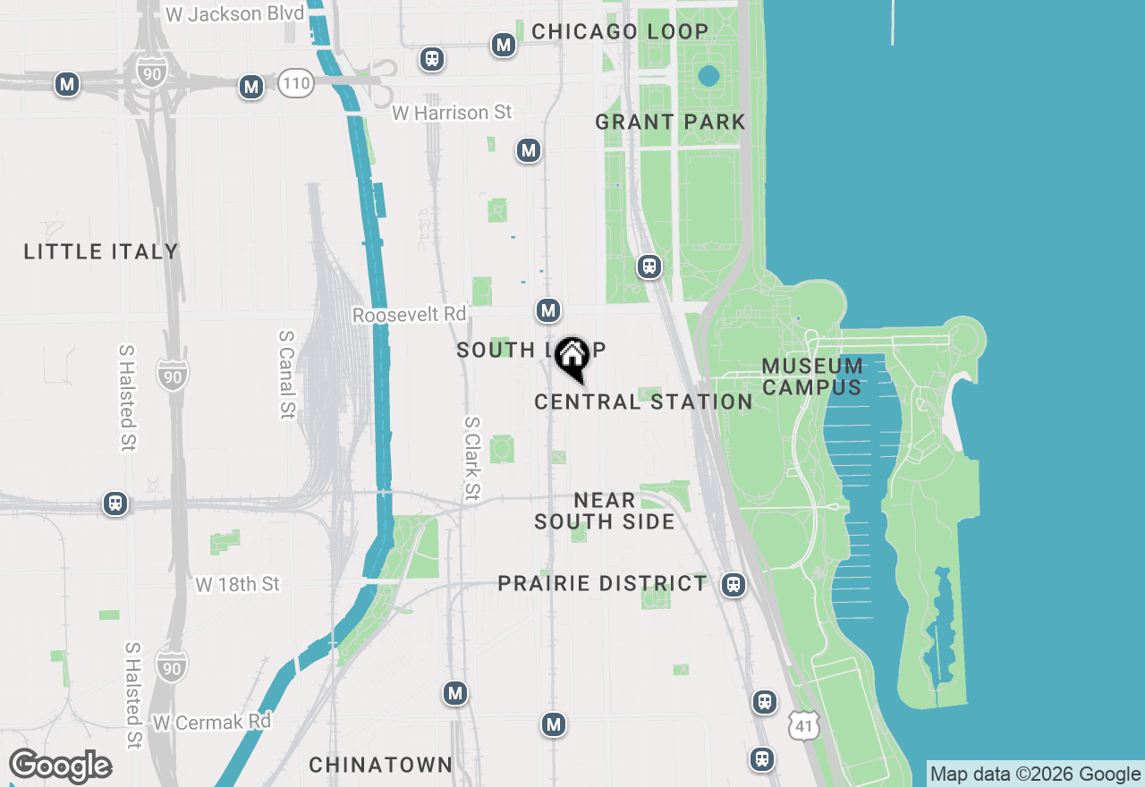 Map of 1345 S Wabash Avenue #902, Chicago, IL 60605