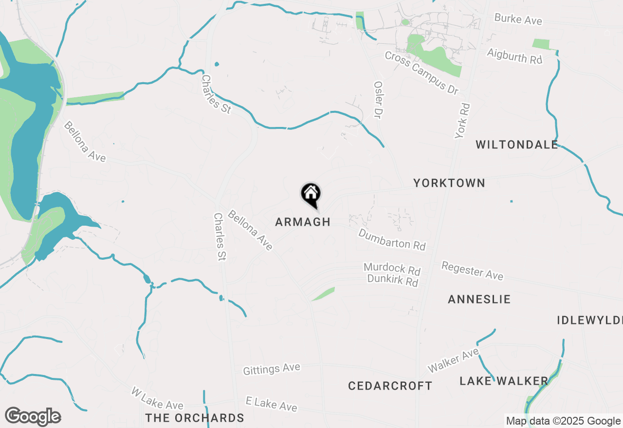 Map of 107 Stanmore Road, Baltimore, MD 21212