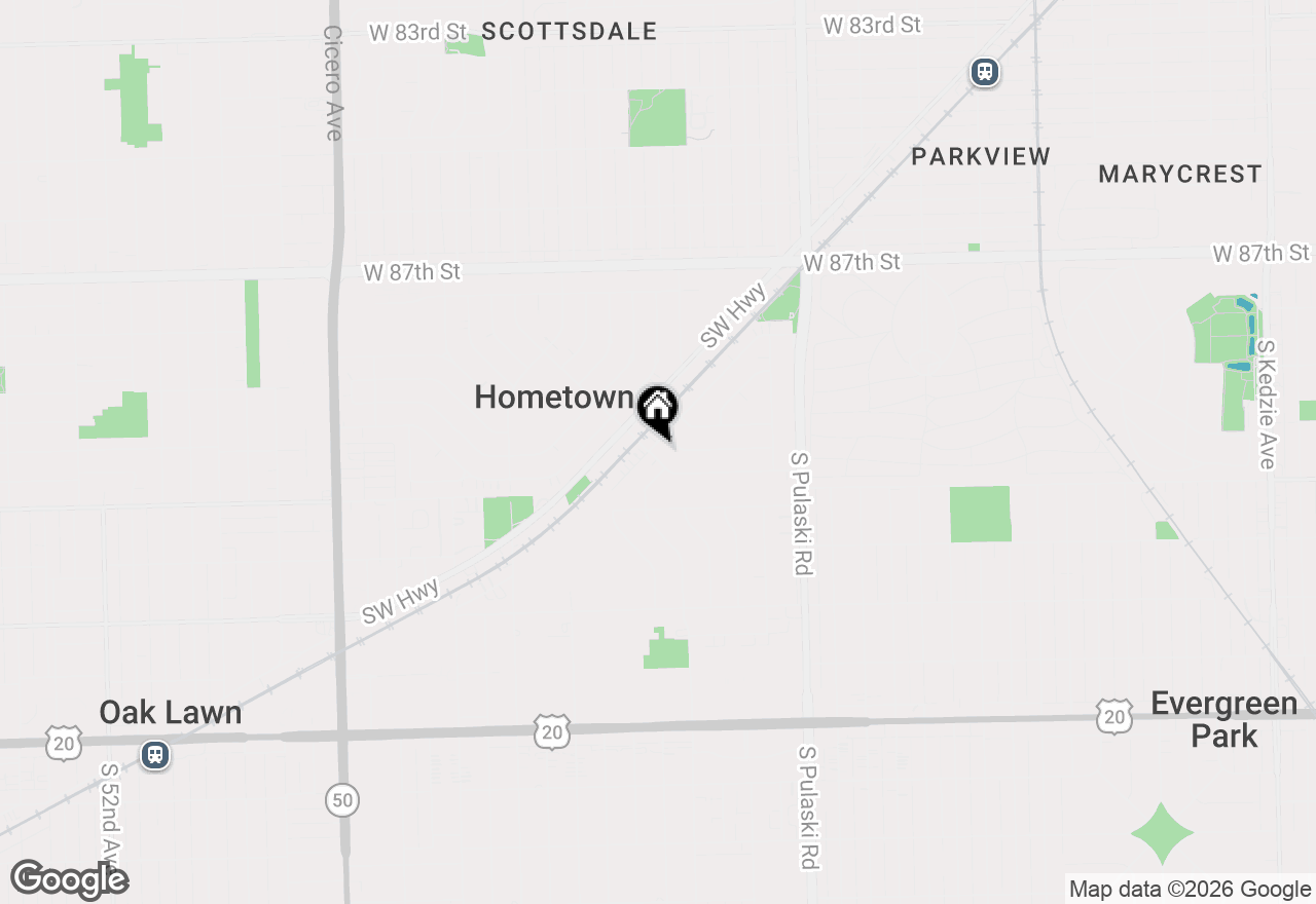 Map of 4242 W 90th Place, Hometown, IL 60456
