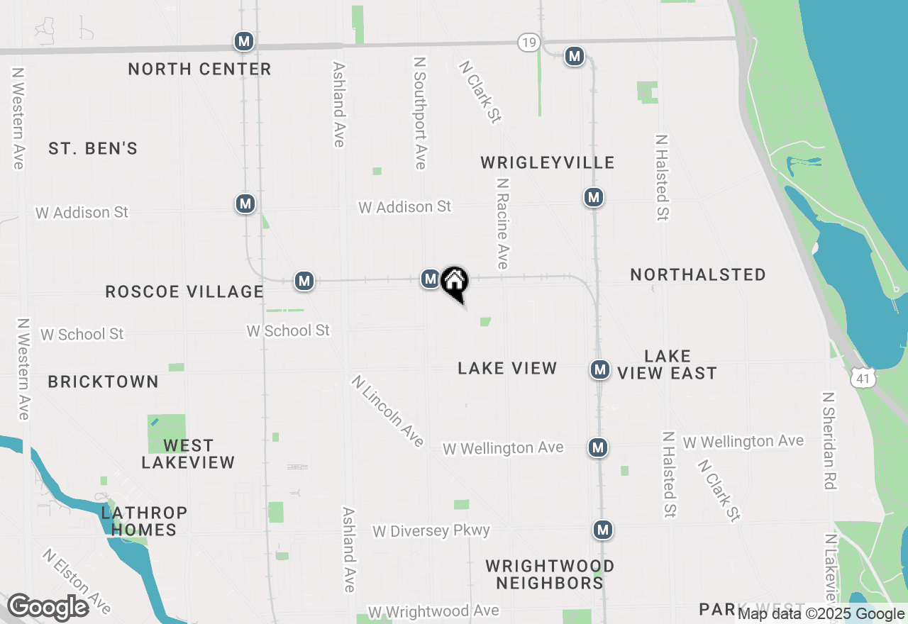 Map of 1315 W Henderson Street, Chicago, IL 60657