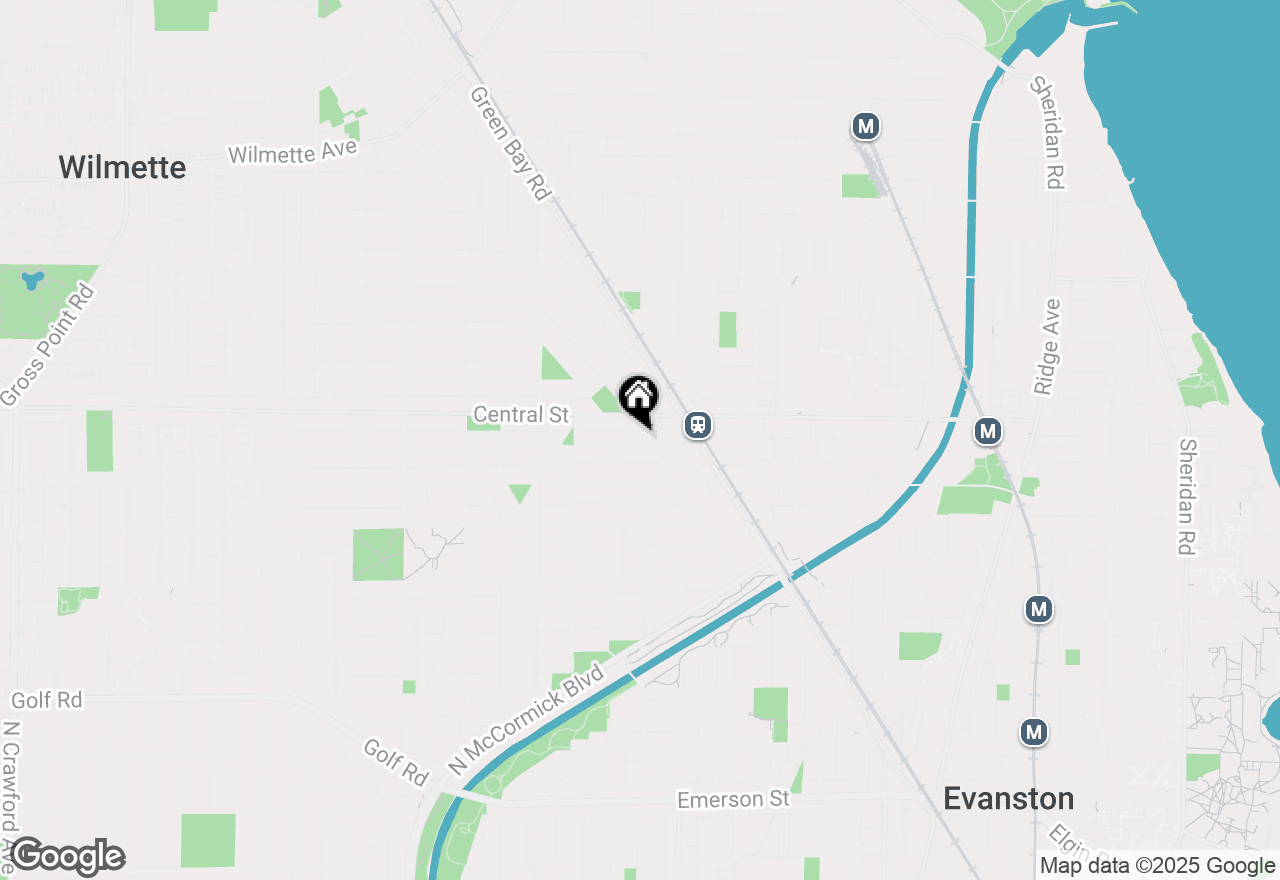 Map of 2009 Harrison Street #202, Evanston, IL 60201