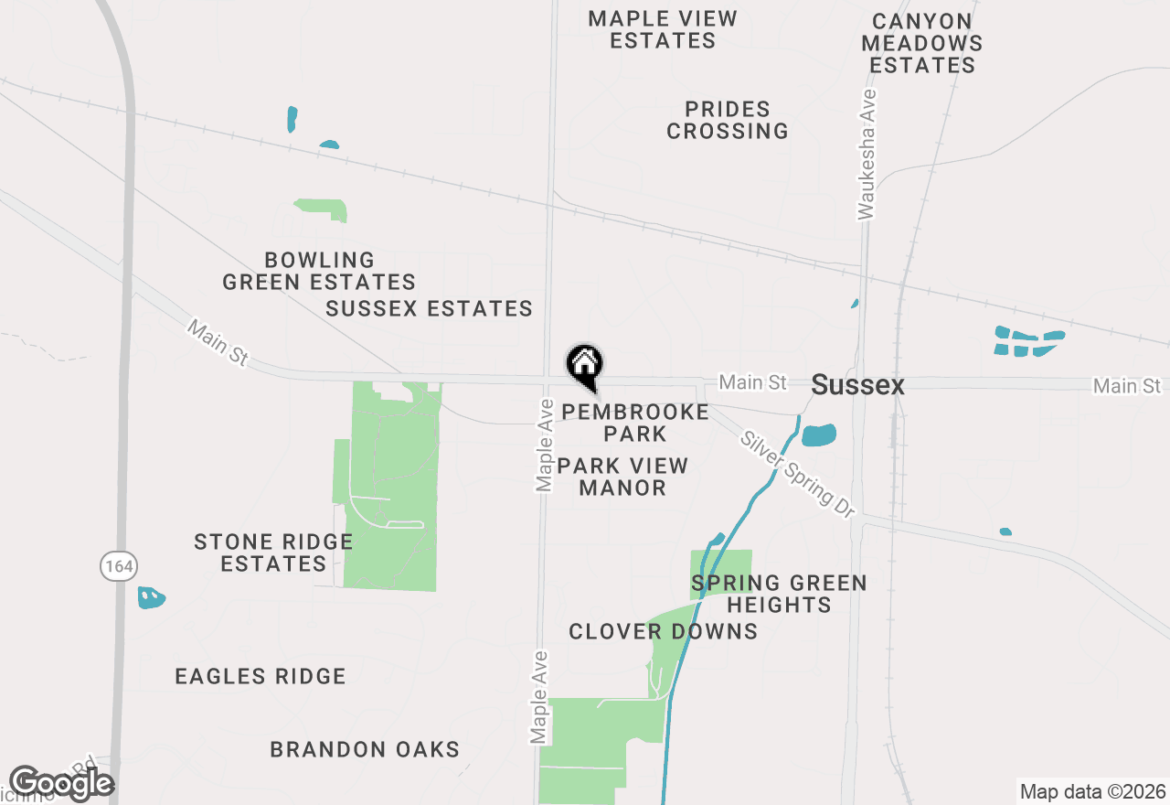 Map of N63W23961 Terrace Dr, Sussex, WI 53089