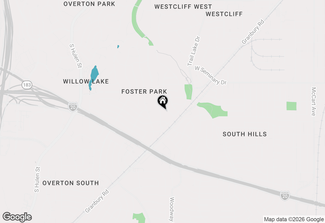 Map of 4609 Inwood Road, Fort Worth, TX 76109
