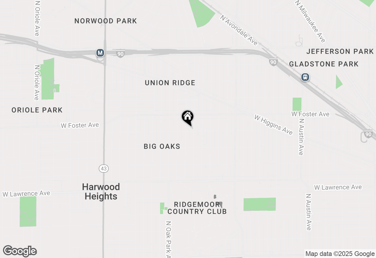 Map of 5105 N Rutherford Avenue, Chicago, IL 60656