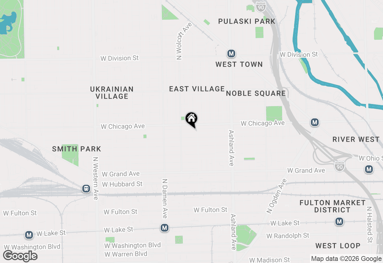 Map of (Address confidential), Chicago, Illinois 60622