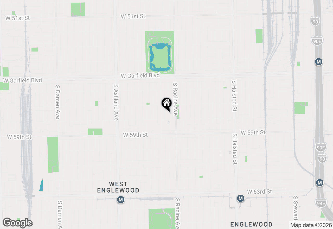 Map of 5740 S Elizabeth Street, Chicago, IL 60636