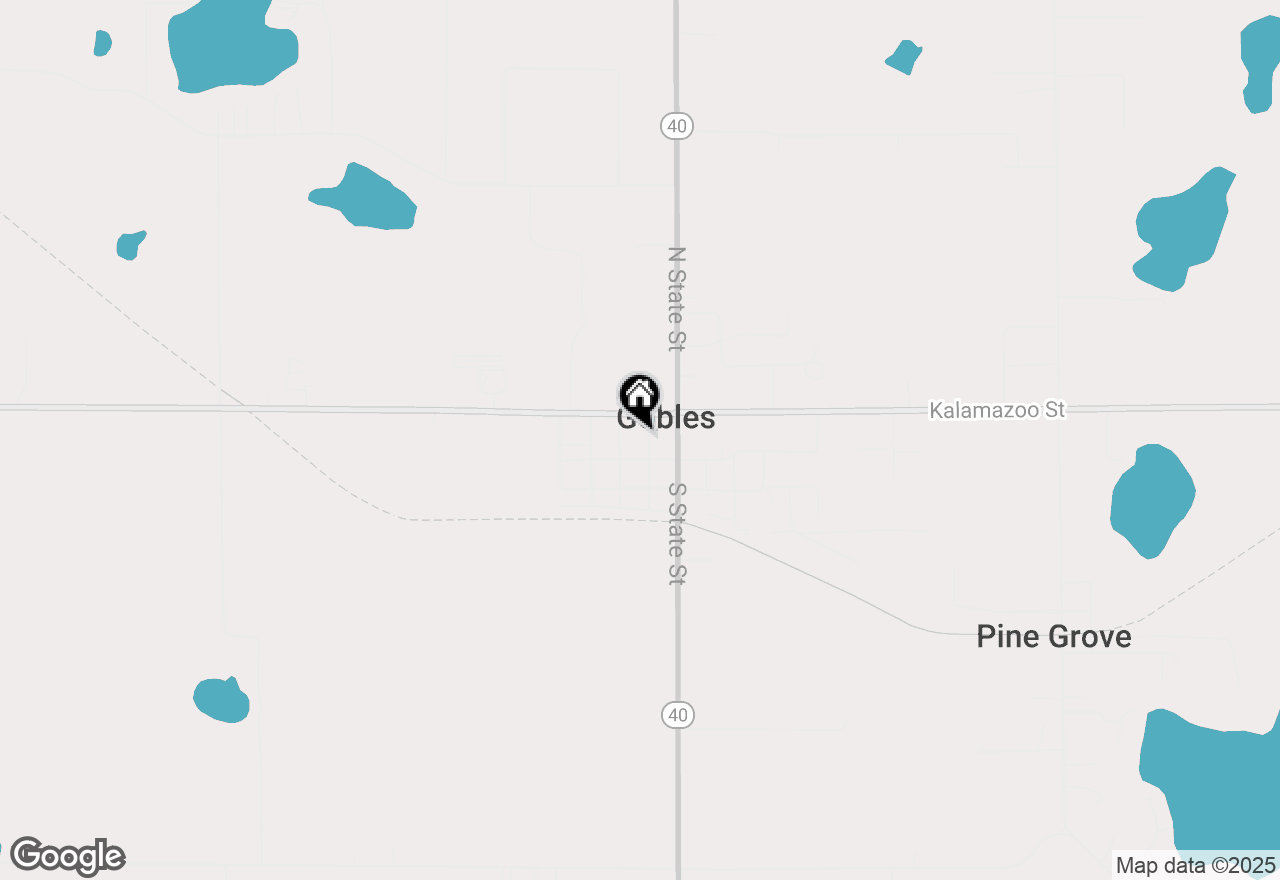 Map of 108 Cottage Street, Gobles, MI 49055