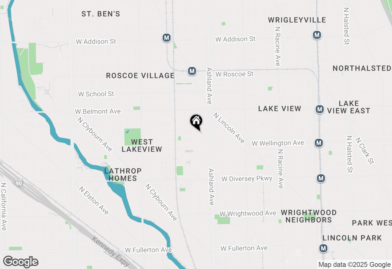 Map of 1652 W Nelson Street #1, Chicago, IL 60657