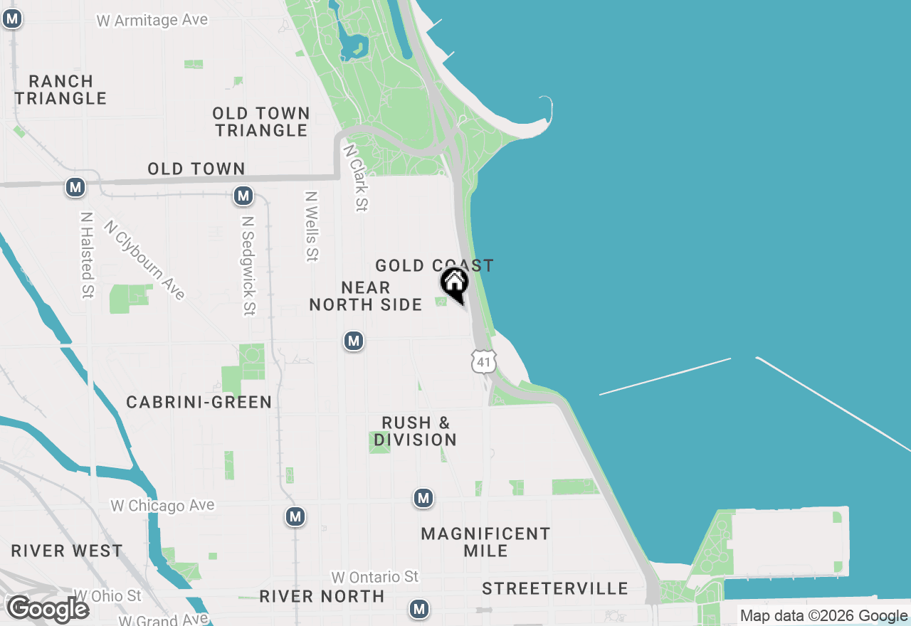 Map of 70 E Scott Street #908, Chicago, IL 60610