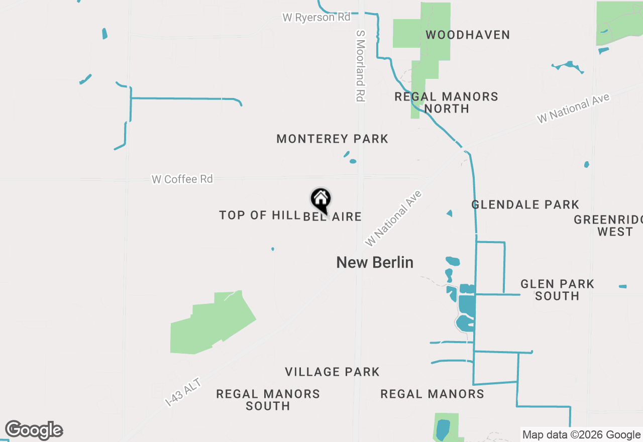 Map of 3633 S 158th St, New Berlin, WI 53151
