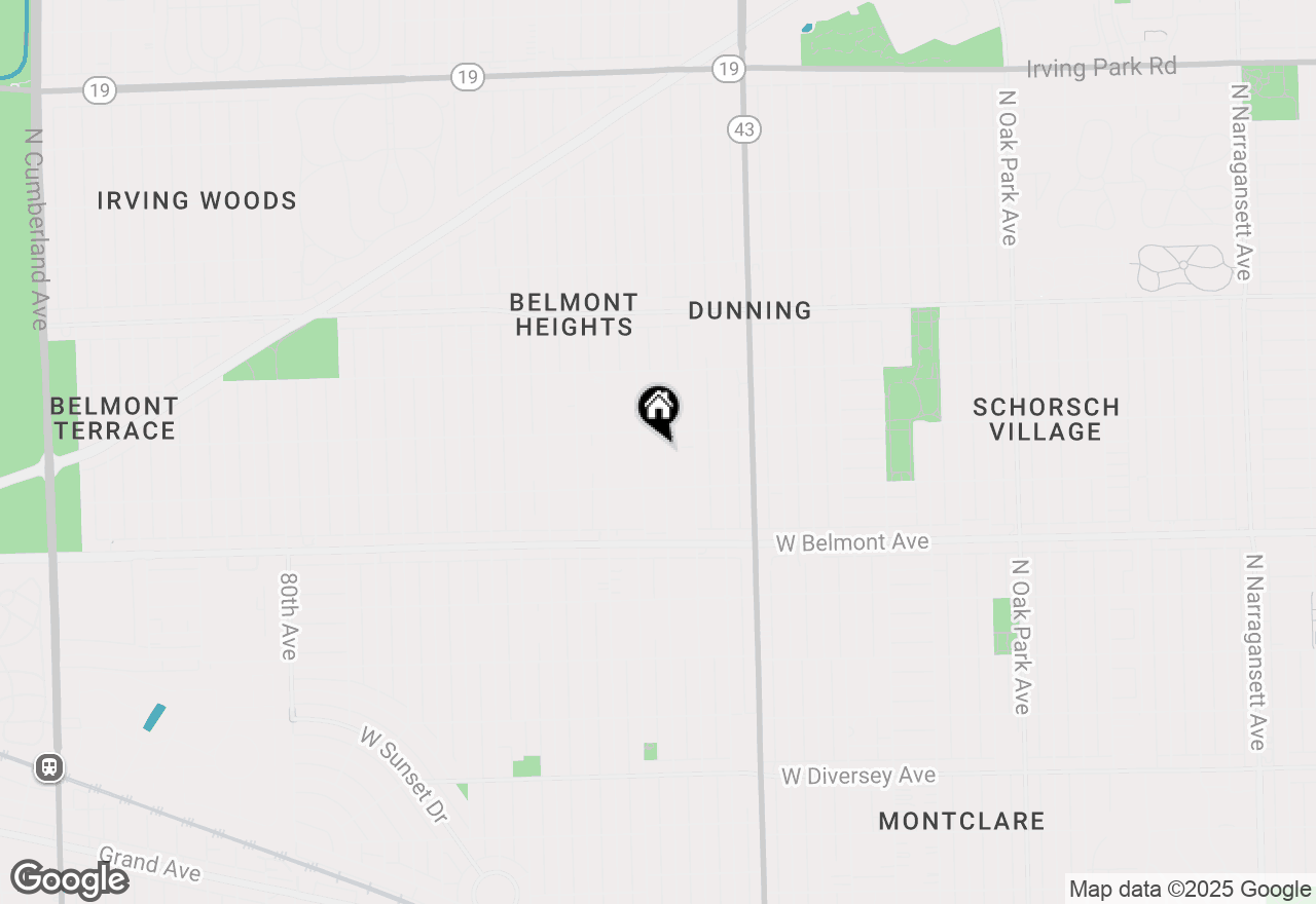 Map of 3334 N Odell Avenue, Chicago, IL 60634