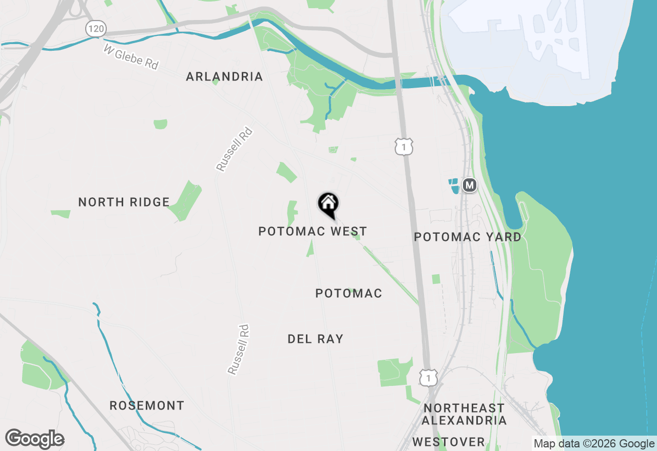 Map of 109 Clifford Avenue, Alexandria, VA 22305