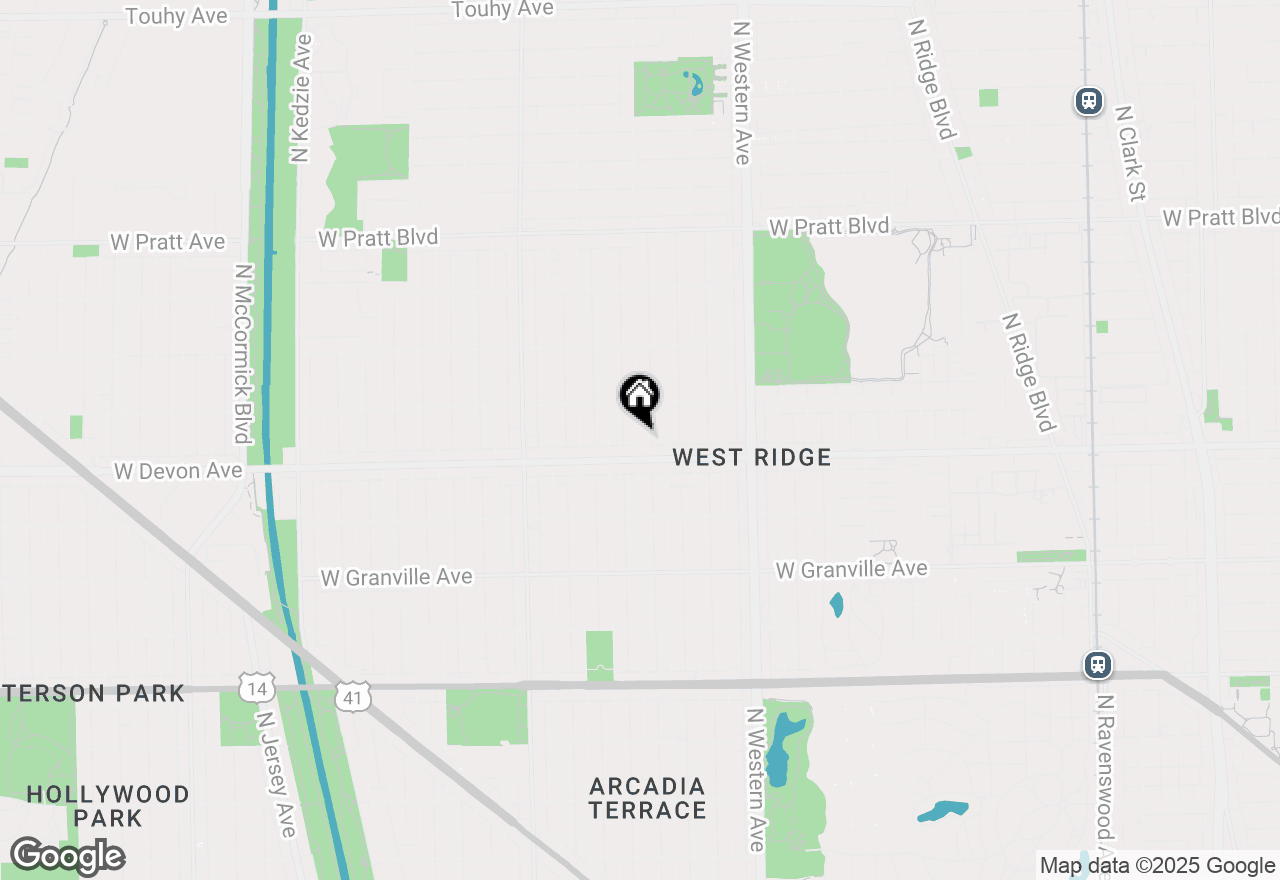 Map of 6411 N Rockwell Street #510, Chicago, IL 60645