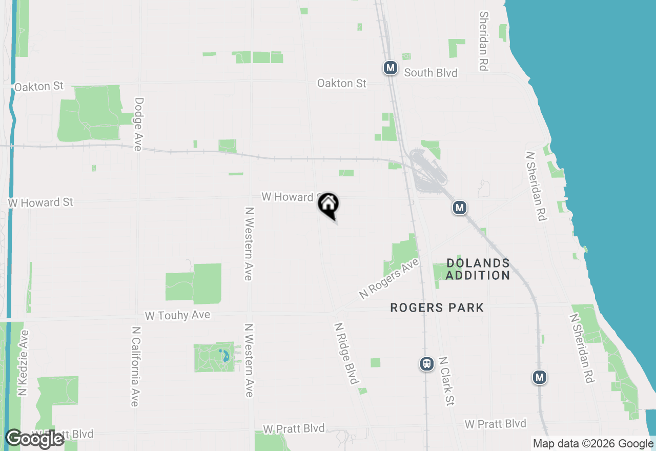 Map of 2115 W Birchwood Avenue #G, Chicago, IL 60645