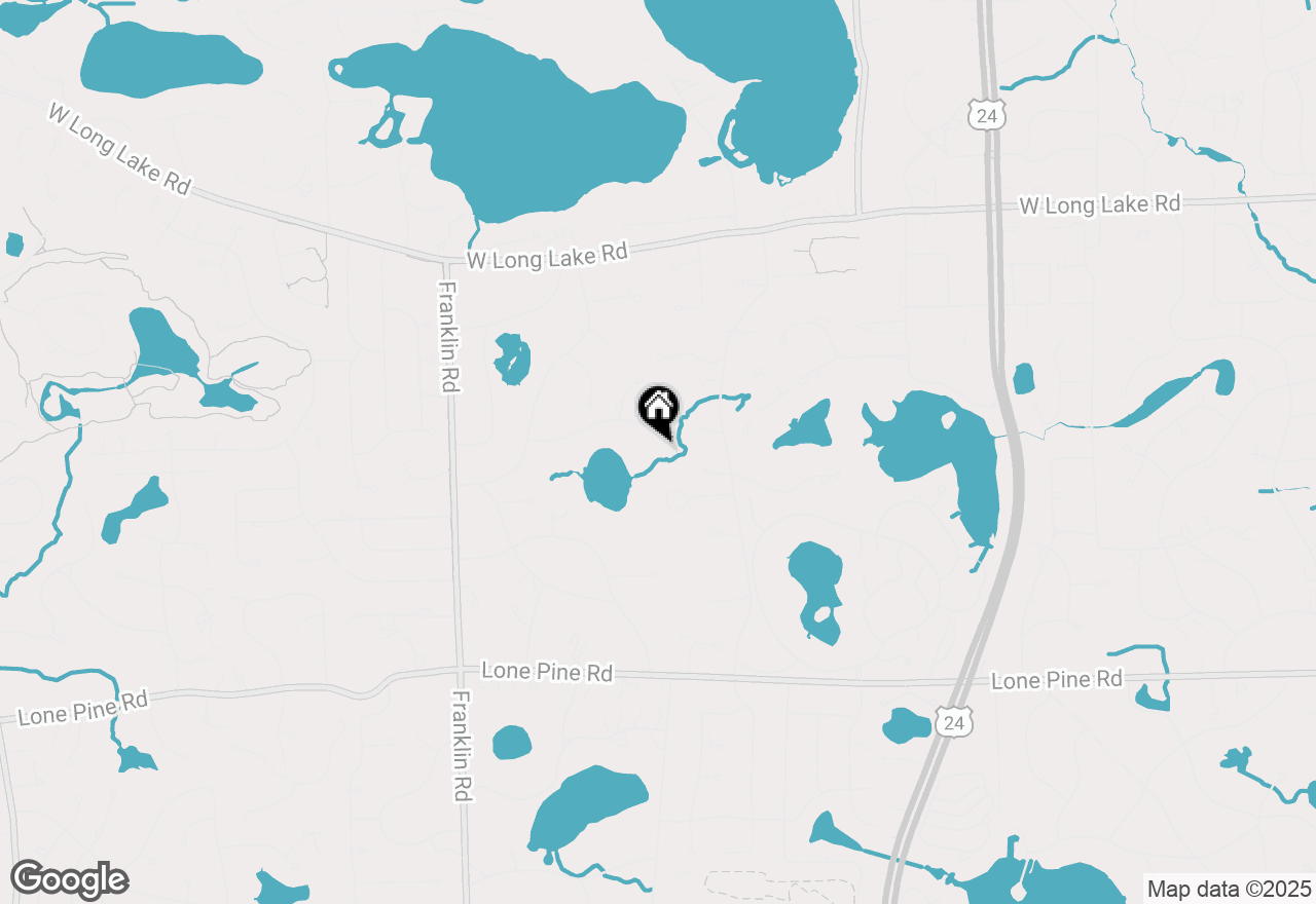 Map of 1391 Cedar Bend Drive, Bloomfield Hills, MI 48302