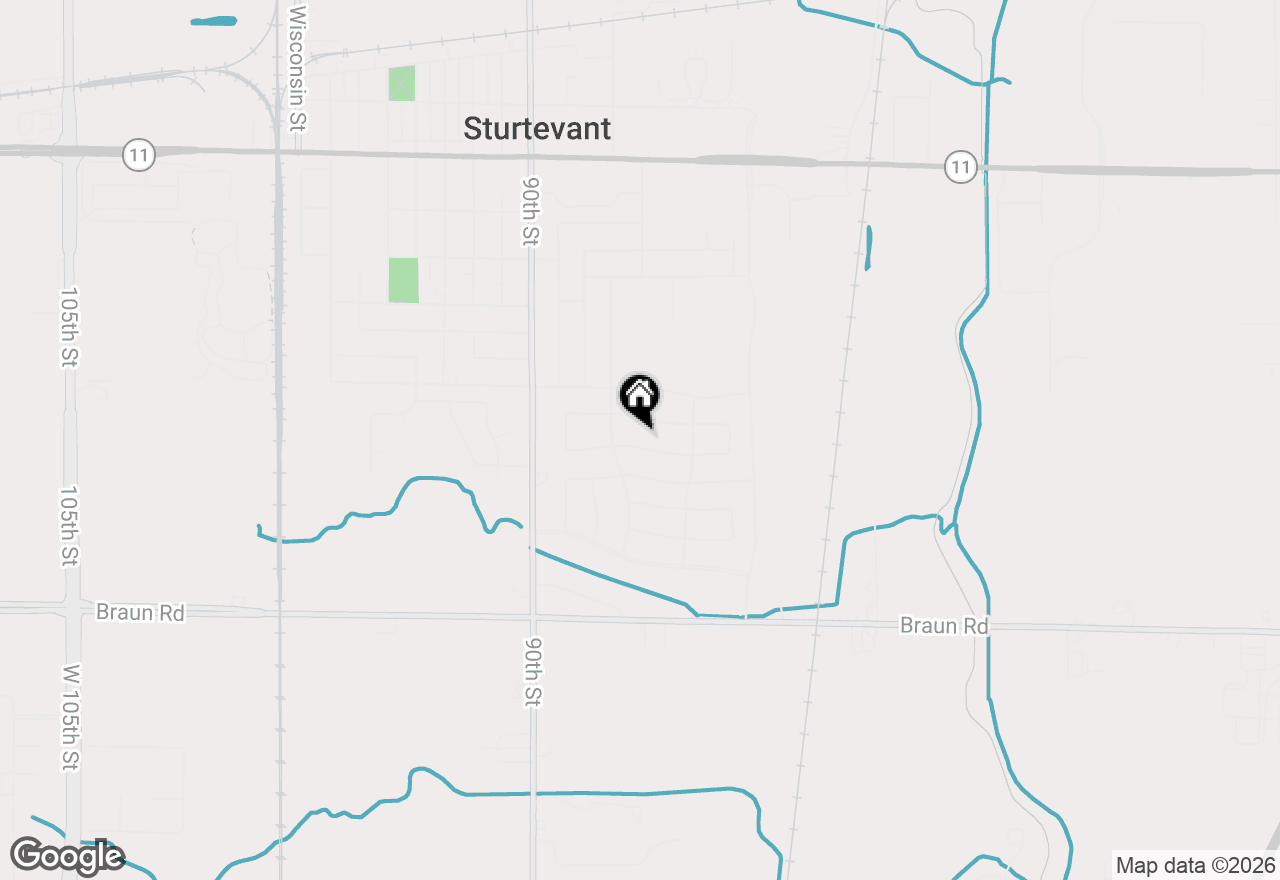 Map of 8608 Camelot Trce, Sturtevant, WI 53177